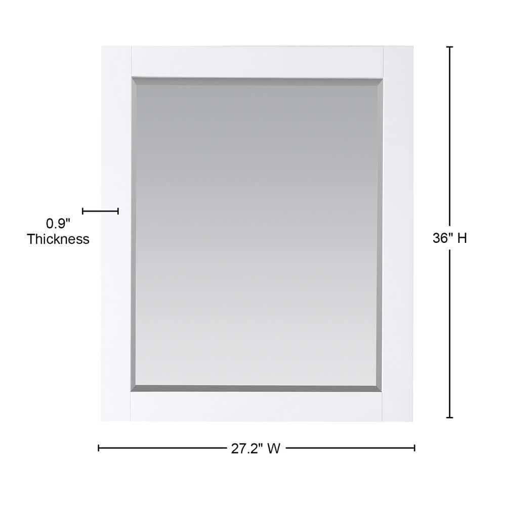 Ivy Wood Flat Wall Mirror