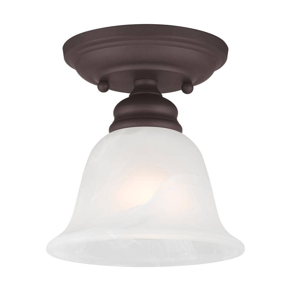 Livex Lighting Essex 1 - Light Flush Mount in  Bronze