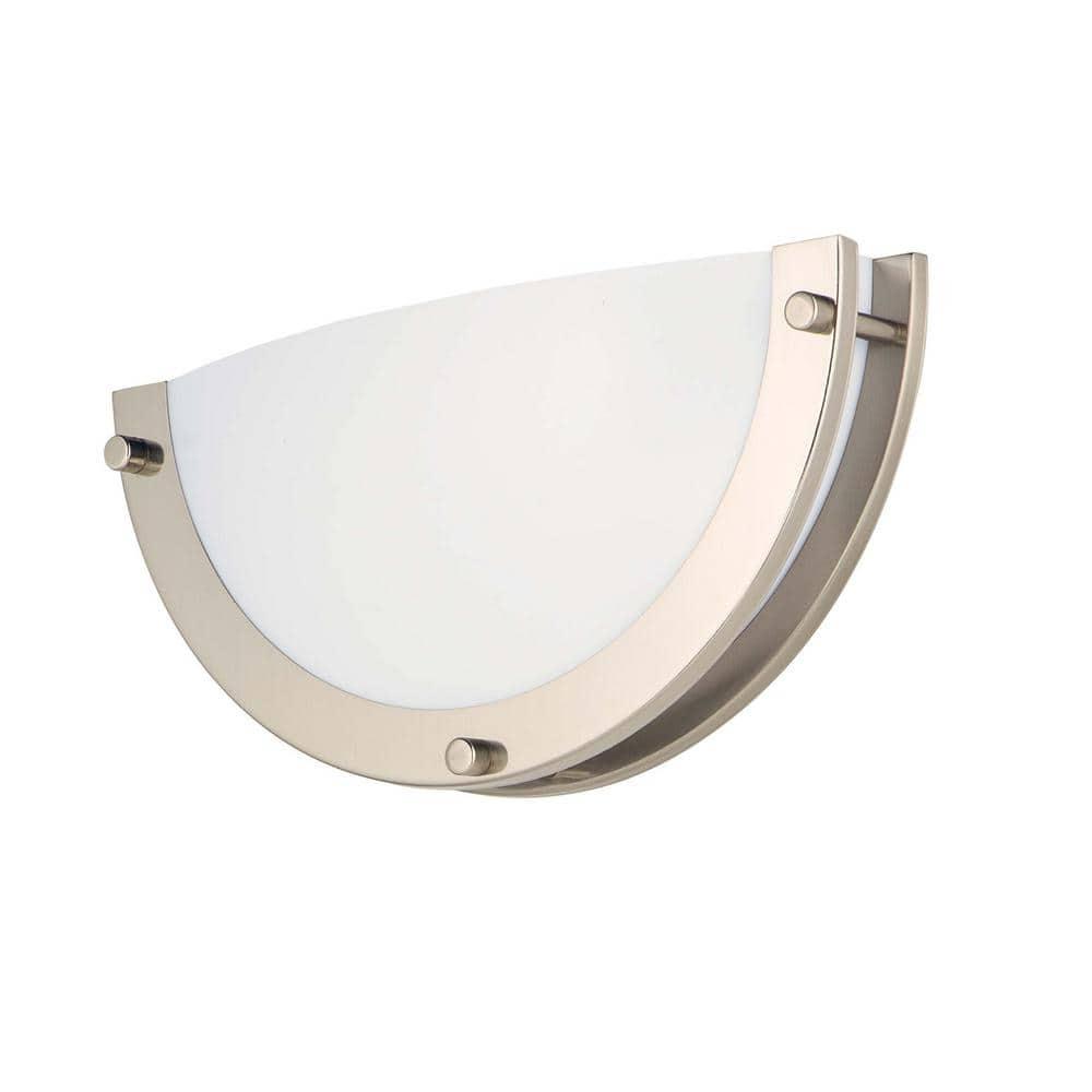 55540WTSN-Maxim Lighting-Linear-12W 1 LED Wall Sconce-12 Inches wide by 6 inches high