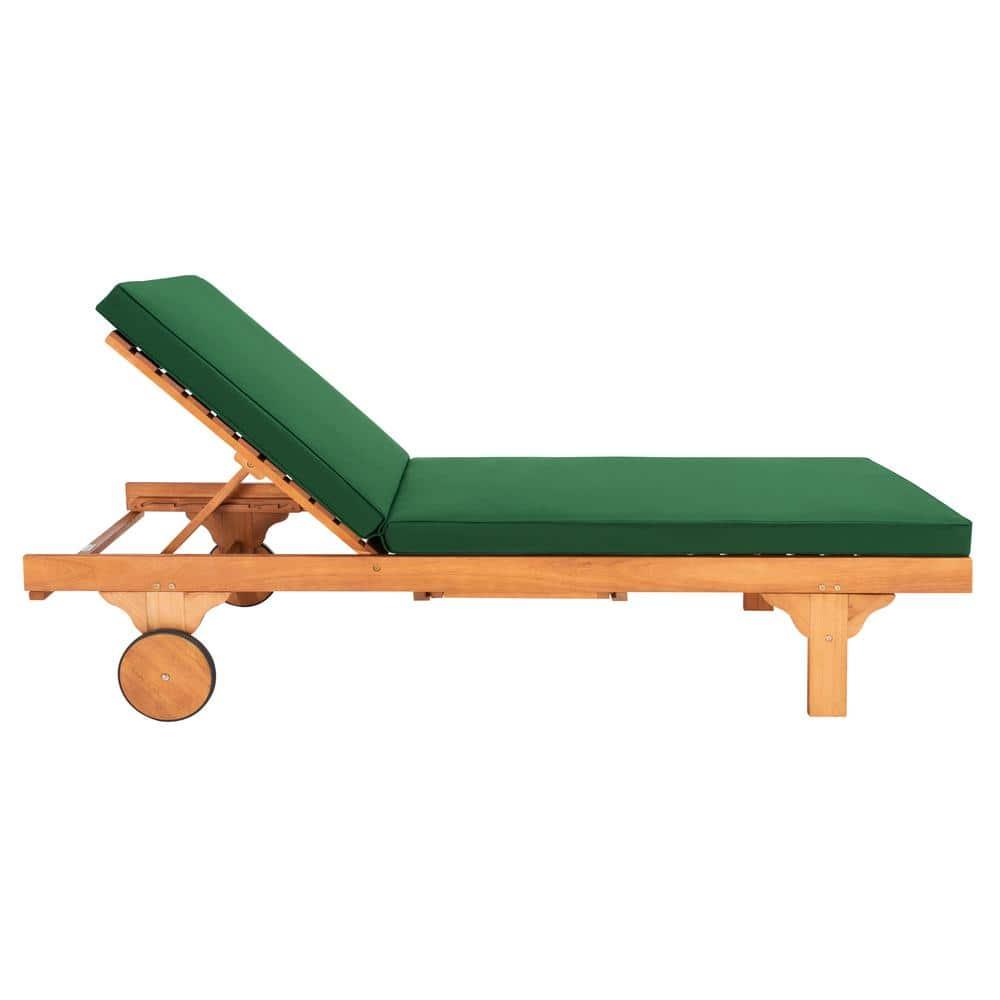 Newport Lounge Chair - Outdoor - PAT7022 - Natural/Green -Safavieh