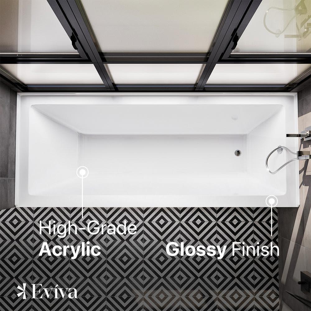 Nova 60'' x 32'' Alcove / Tile In Soaking Acrylic Bathtub