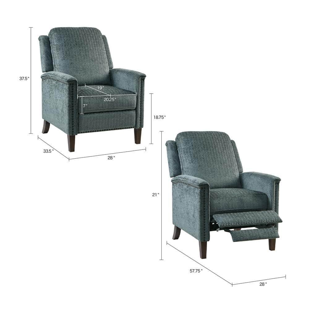 Cicely Push Back Recliner Charcoal