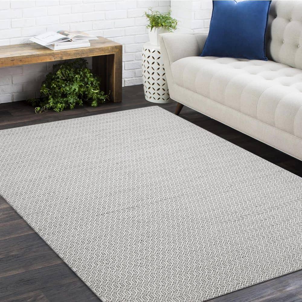 Chatham Contemporary Flatweave Slate 9 ft. x 12 ft. Hand Woven Area Rug