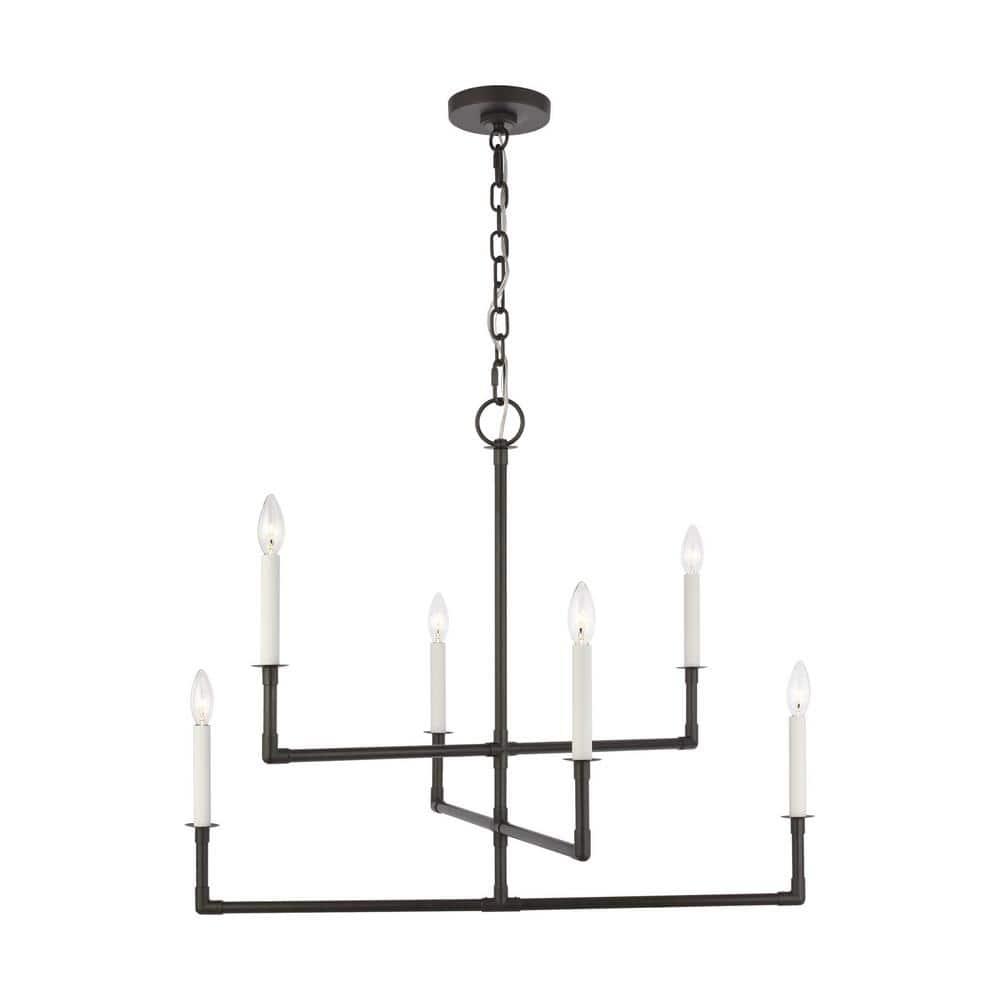 Brayden Studio® Jachin 6 - Light Dimmable Modern Linear Chandelier
