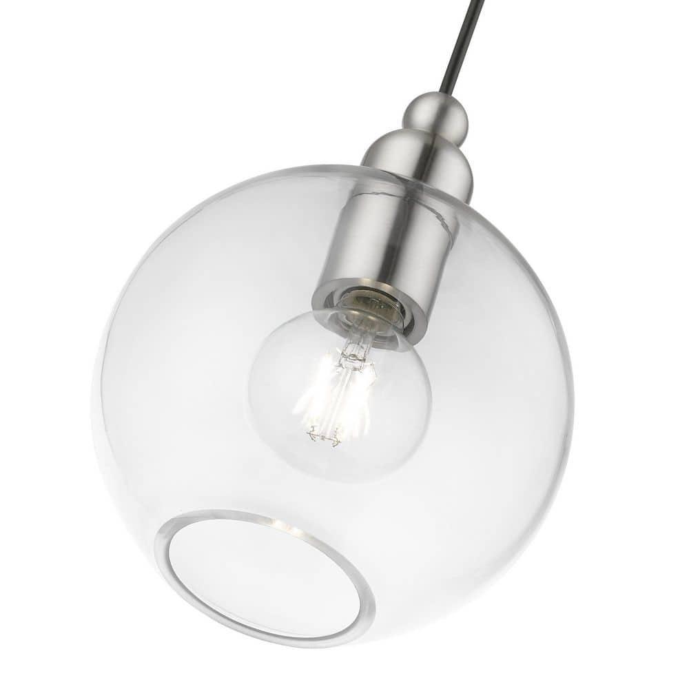 Livex Lighting Downtown 1 - Light Pendant in  Brushed Nickel