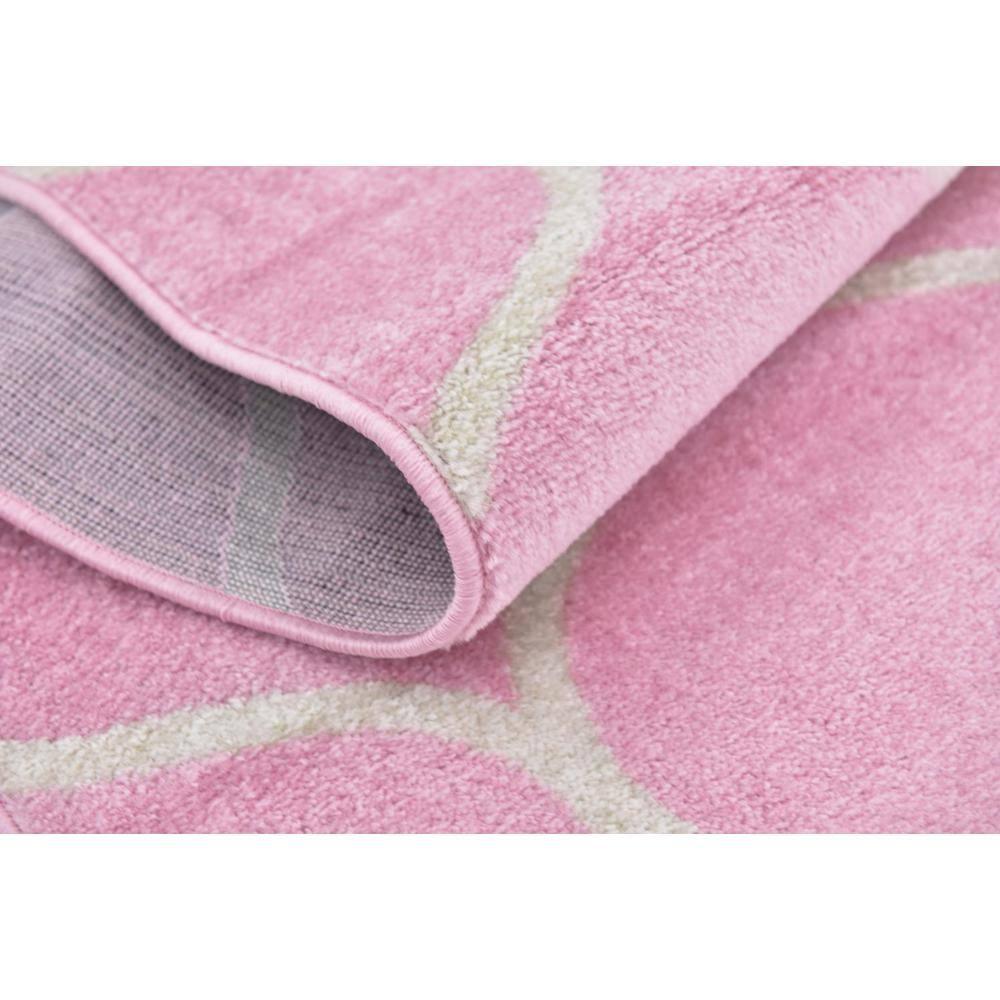 Unique Loom 8' 0 x 10' 0 Trellis Frieze Light Pink Area Rug