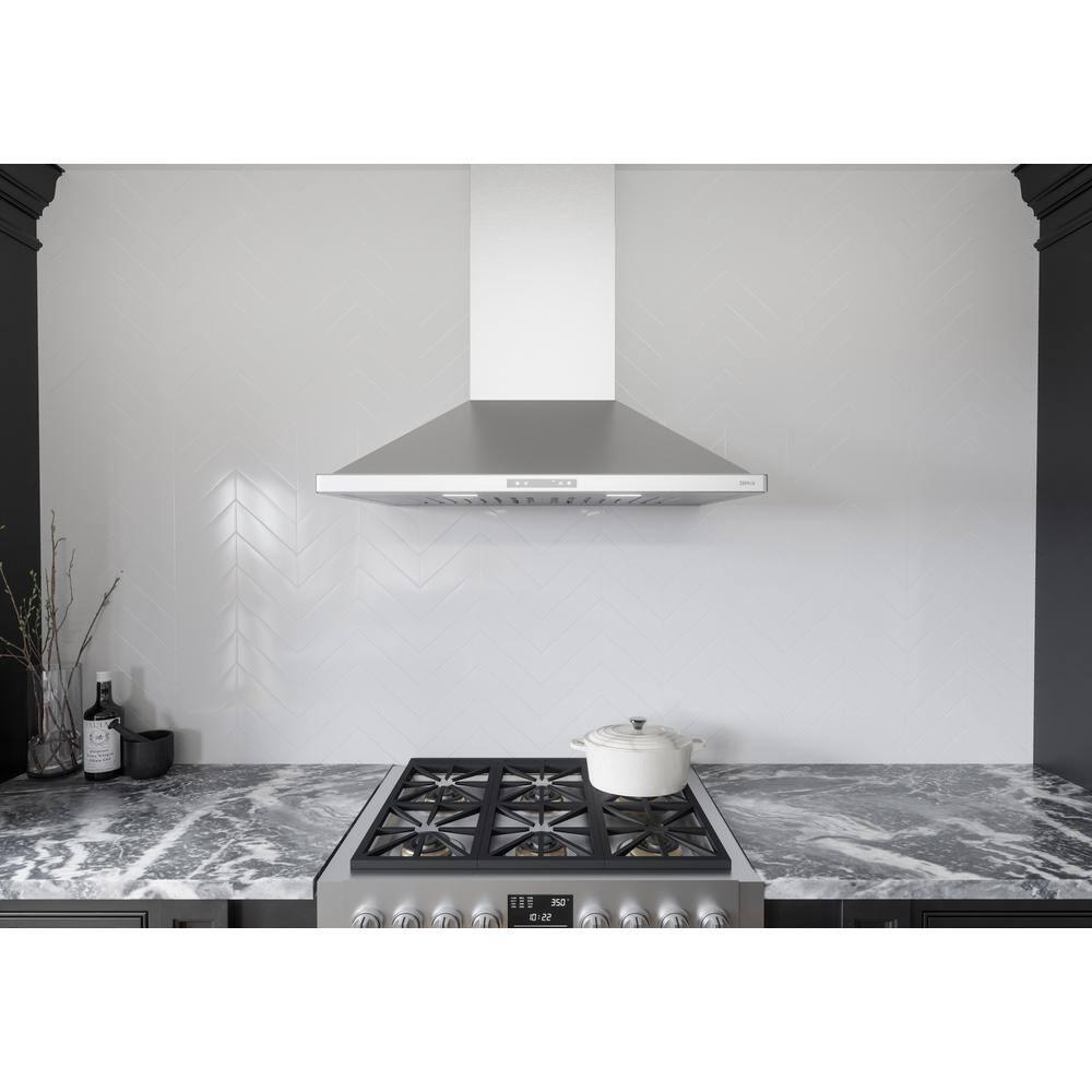 Zephyr Venezia 36" 700 CFM Wall Mount Range Hood with LED Light in Stainless Steel