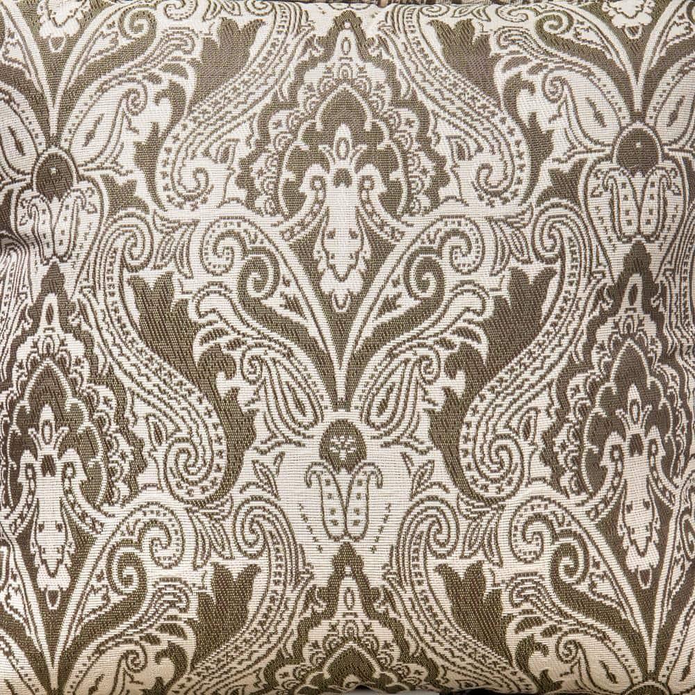 Hanover Medallion Indoor/Outdoor Throw Pillow, Decorative, Set of 1, Meadow Green - HANTPMED-MDW