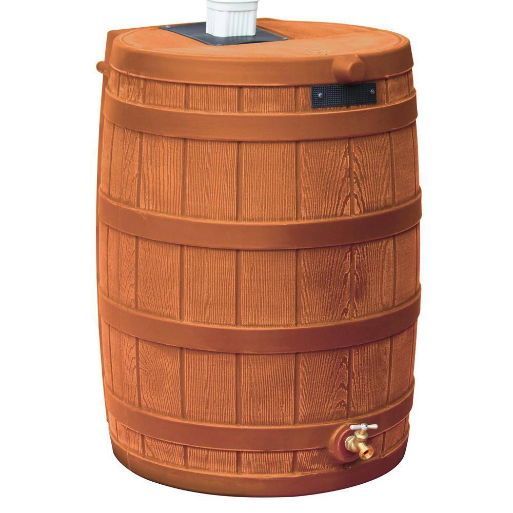 Good Ideas Good Ideas Rain Wizard Whiskey Style Rain Barrel with Overflow and Spigot