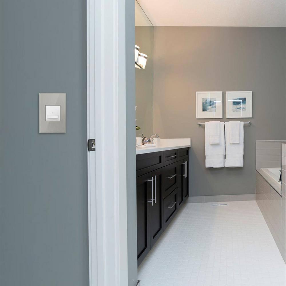 Adorne® Sensa 15 Amp Single Pole and 3-Way Vacancy Sensor Light Switch with Microban