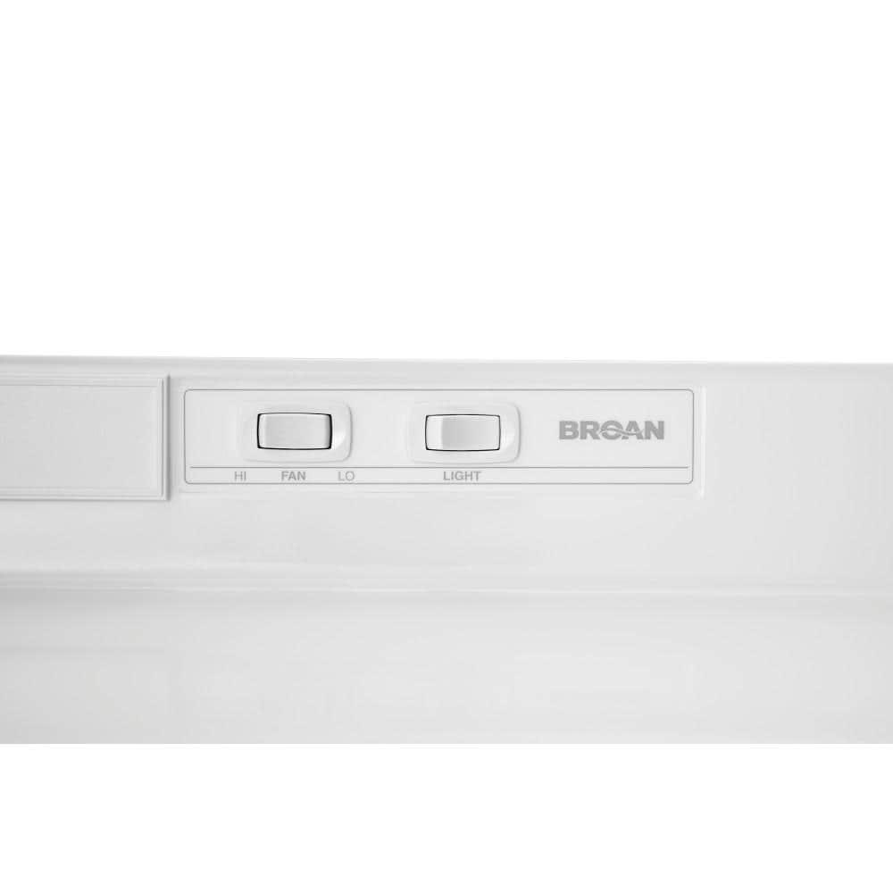 Broan NuTone 24" Steel 190 CFM Convertible Under Cabinet Range Hood with Mesh Filter