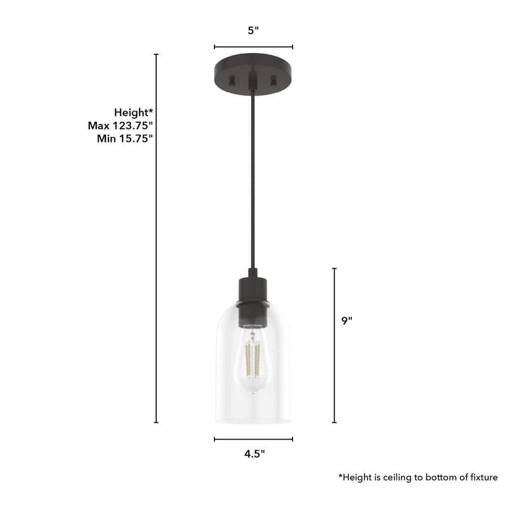 Lochemeade 1 - Light Single Cylinder Pendant