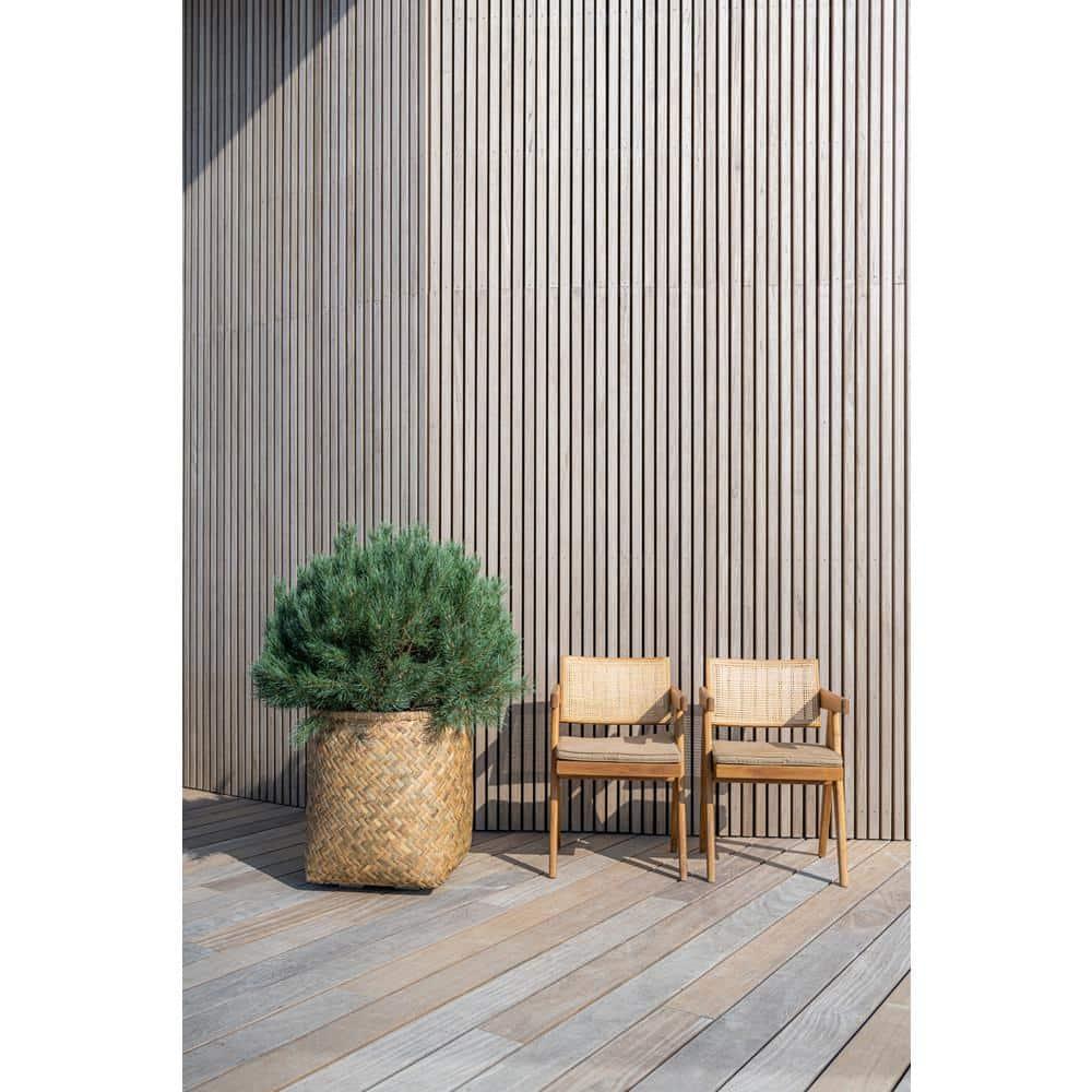 Pottery Pots USA Inc. Pottery Pots Zayn Bamboo Indoor Outdoor Round Planter, Natural Finish 18.9" x 18.9" x 20.9"