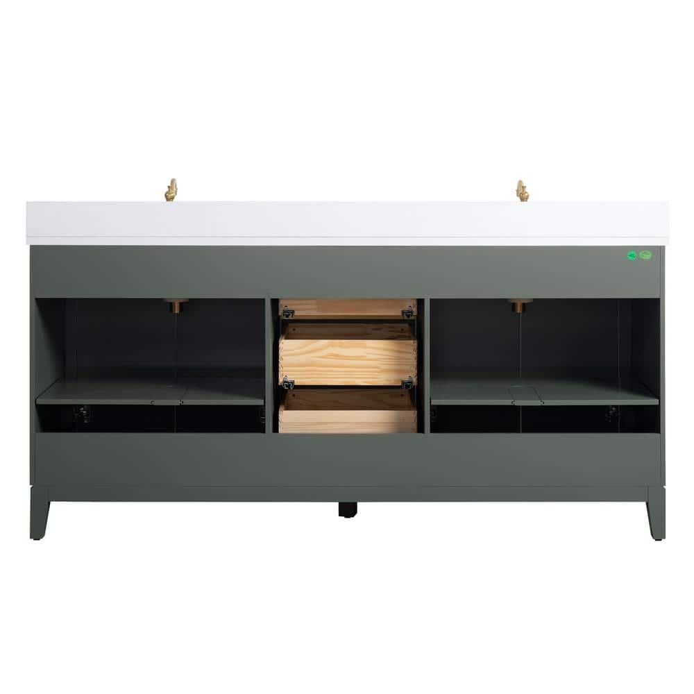 72 Double Bathroom Vanity with Top