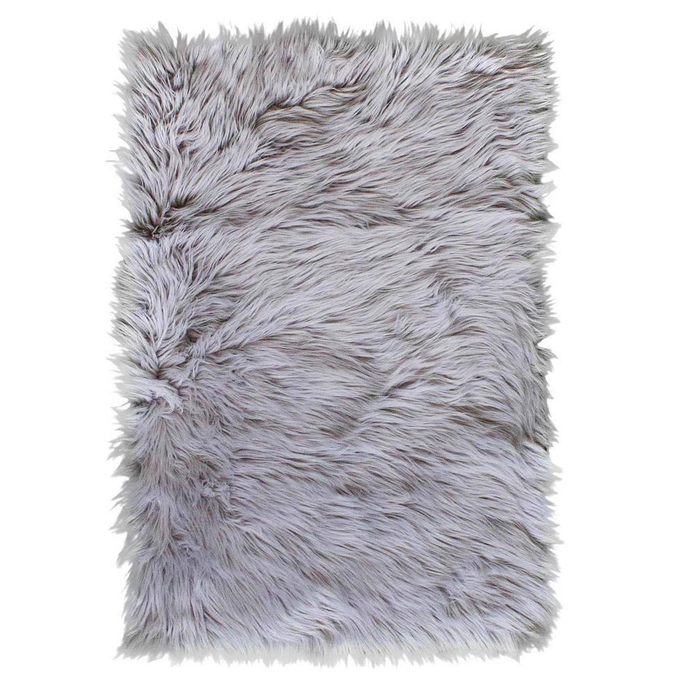Luxury Faux Sheepskin Fur Area Rug Soft Fluffy Rugs, Shag Plush Carpet Faux Fur Rug For Bedroom Floor Sofa Living Room