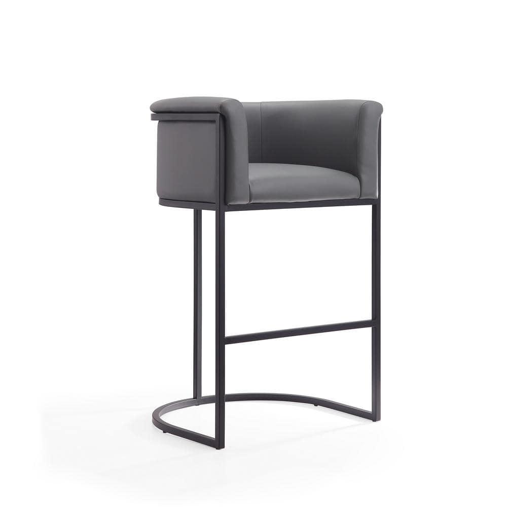 Chainey Upholstered Counter Stool with Metal Frame