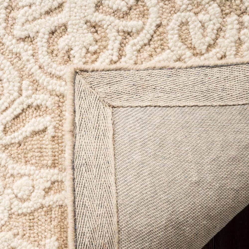 Blossom BLM112 Hand Tufted Indoor Area Rug - Beige/Ivory - 8'x8' - Safavieh