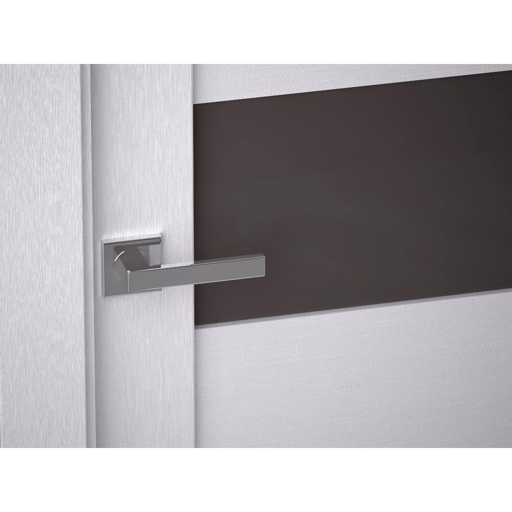 Belldinni Kina No Bore Solid Core 5-Lite Frosted Glass PP Finished Wood Composite Interior Door Slab