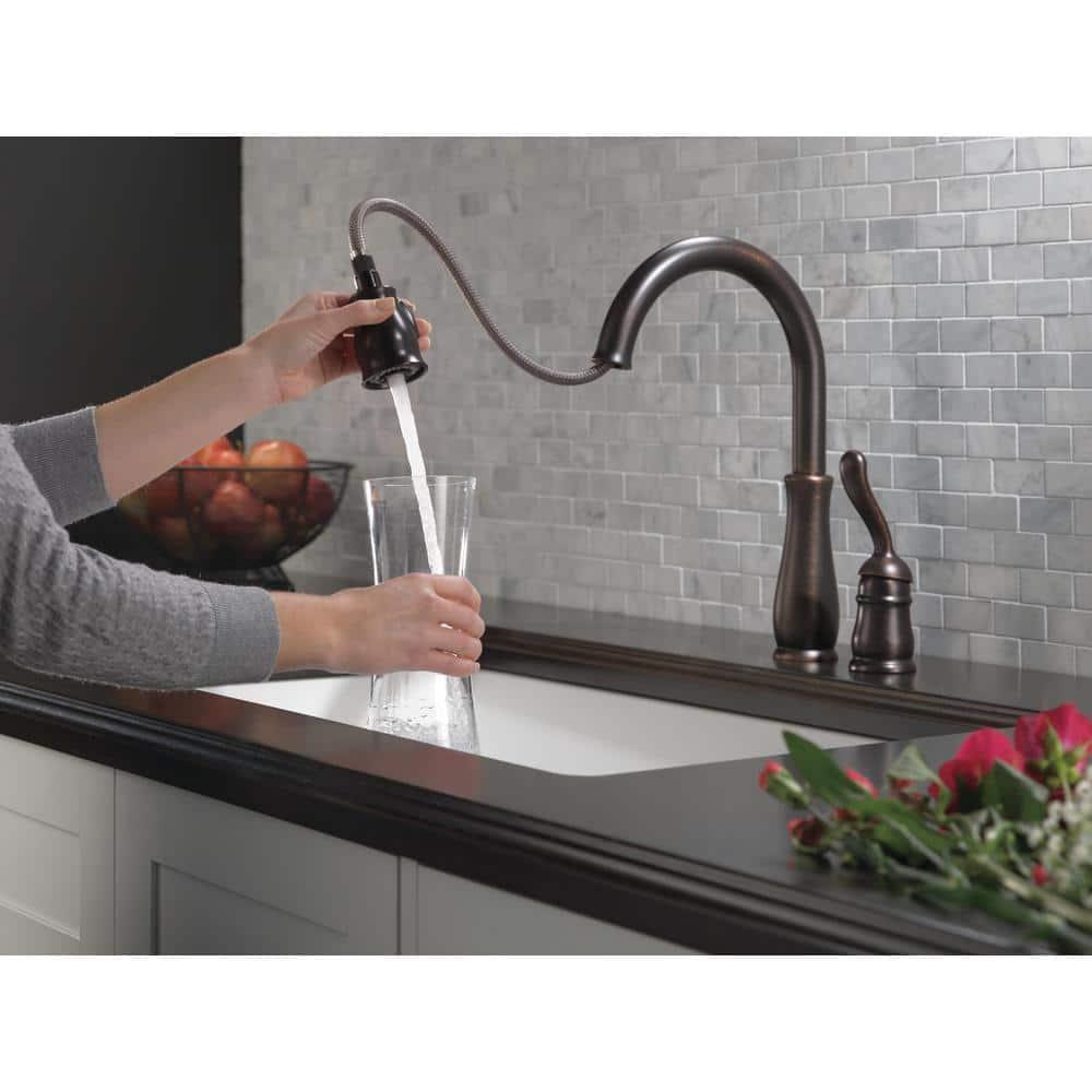 Leland Pull Down Sprayer Kitchen Sink Faucet, Single Handle Kitchen Faucet