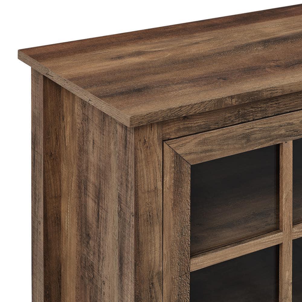 Rustic Oak 70" Farmhouse TV Stand with Cabinet