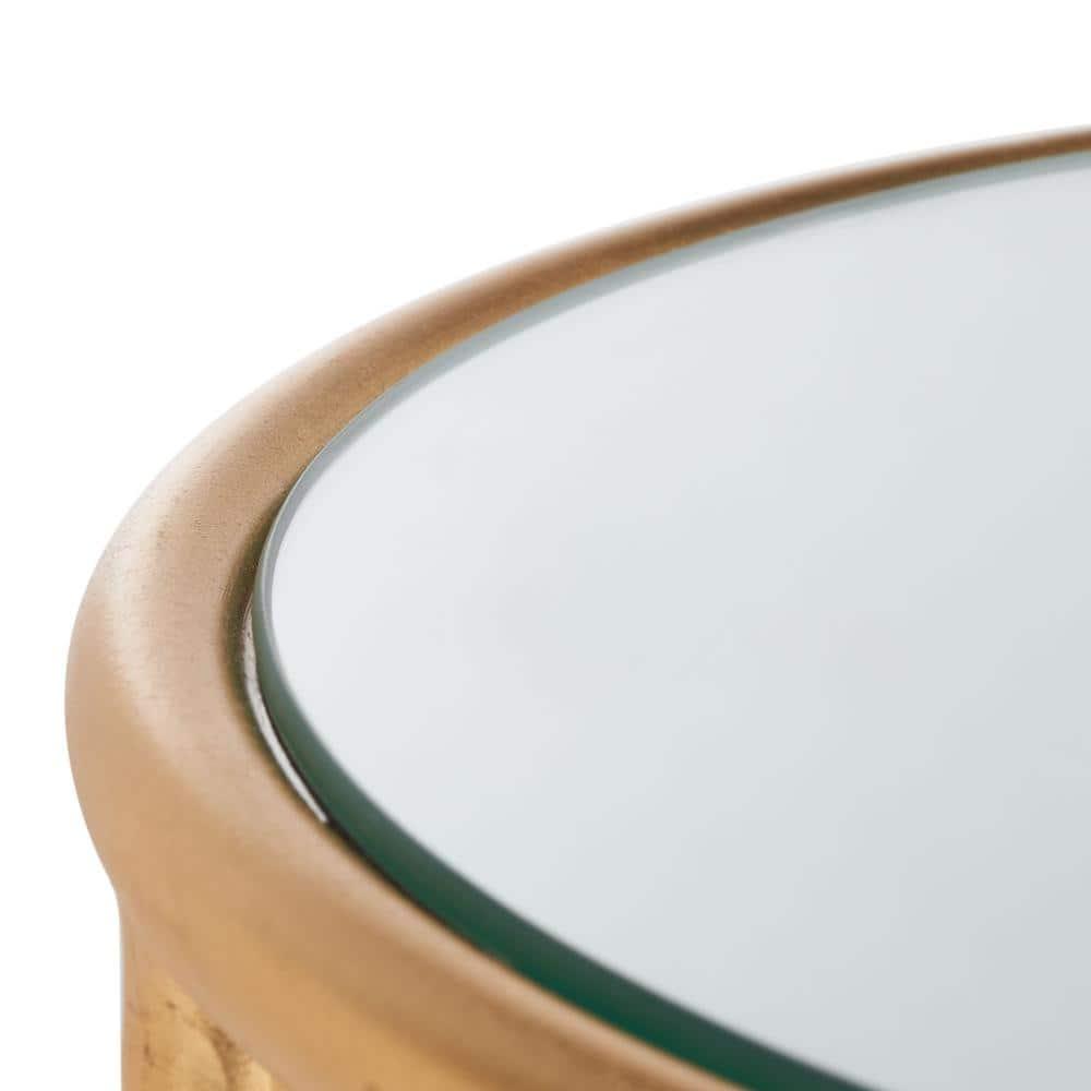 Shay Accent Table - FOX2523A - Gold/Mirror - Safavieh Couture