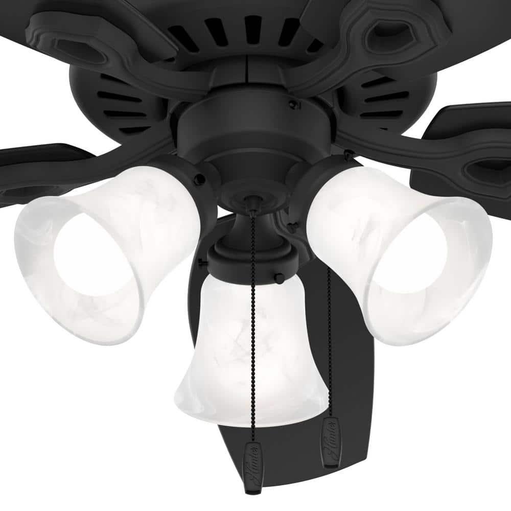 Builder Plus 52"5 - Blade Standard Ceiling Fan with Pull Chain and Light Kit Included