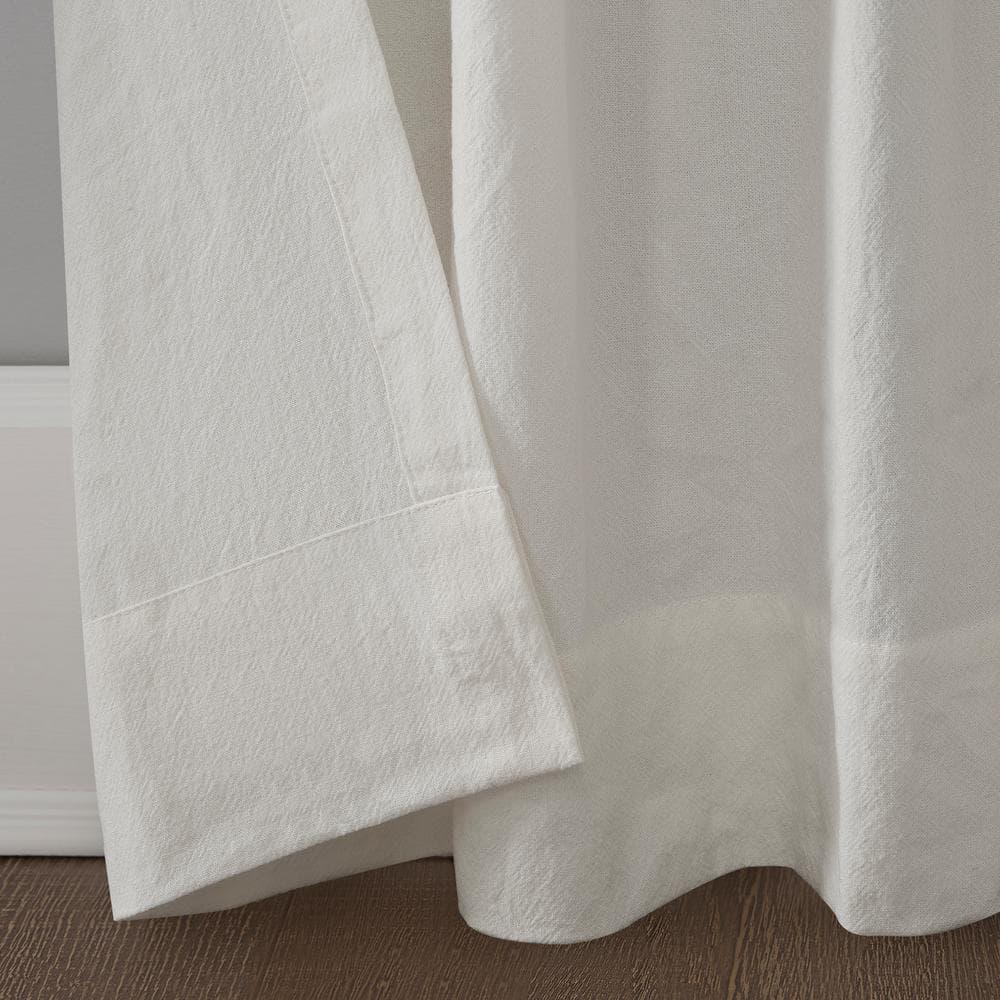 Hokku Designs 52"W x 84"L Washed Cotton Twist Tab Curtain