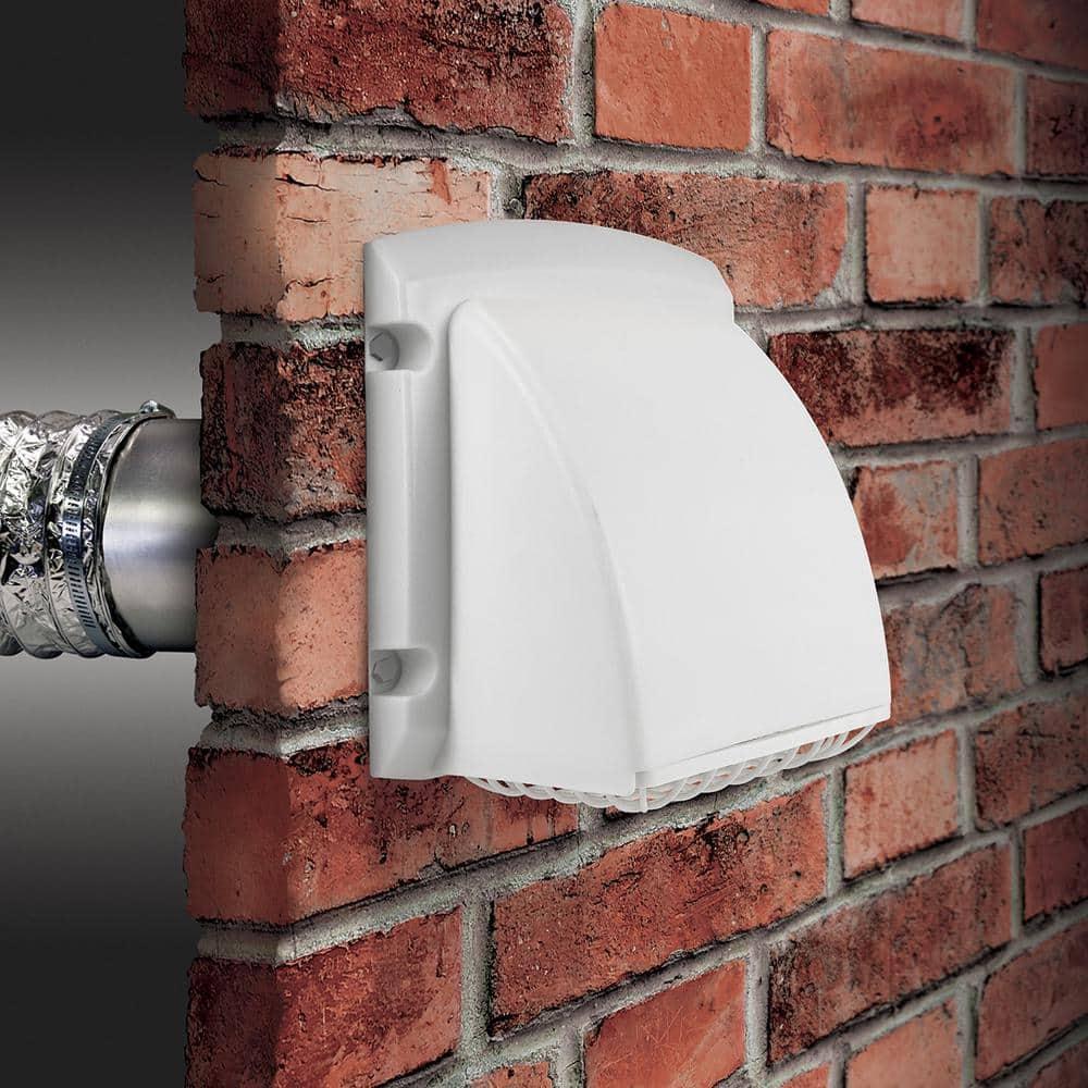 Wide Mouth Dryer Vent Kit with 4 in. X 8 Ft. Aluminum Dryer Duct