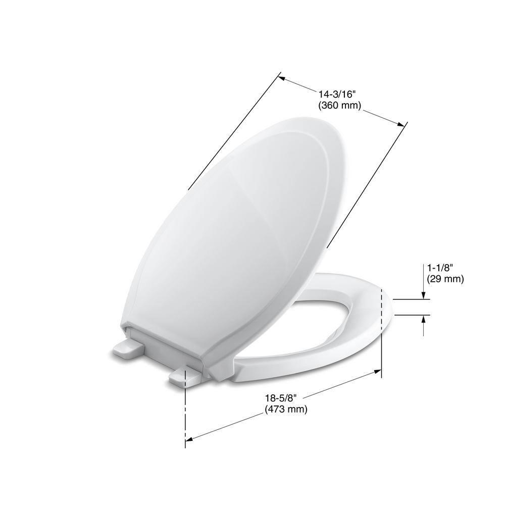 Rutledge® Quiet-Close with Grip-Tightelongated Toilet Seat