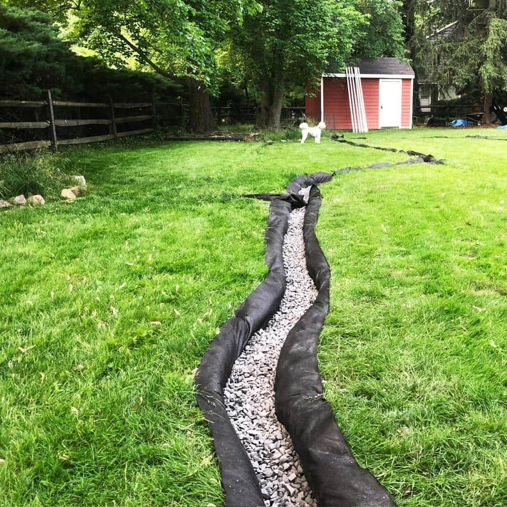 VEVOR 6FTx100FT Non-Woven Geotextile Heavy Duty 8oz Driveway Underlayment for Gravel, Ground Cover, Garden Weed Barrier, Drainage Fabric, Landscaping, Black