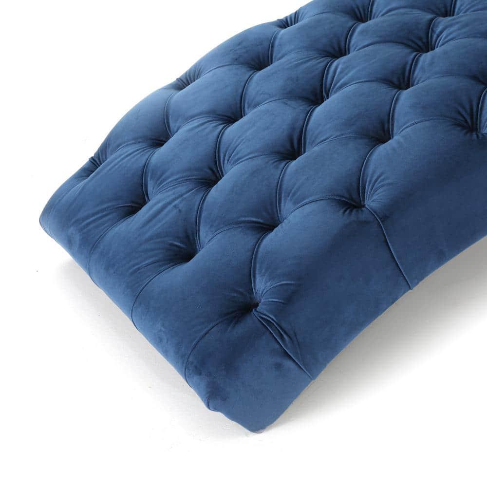 House of Hampton® Chaise Lounge With Velvet Fabric