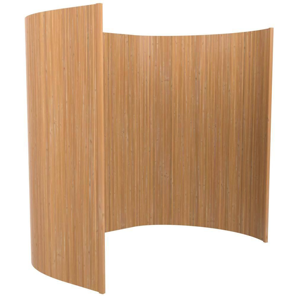4 ft. Short Bamboo Wave Screen - Natural