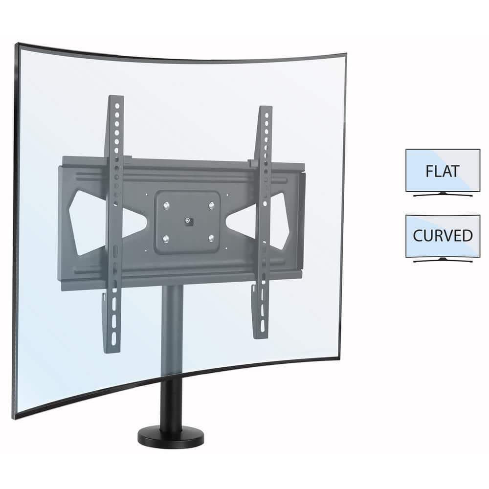Mount-it Mount-It! Bolt Down TV Stand | Heavy Duty Swivel Table Top Desktop Mount For  32" - 55" VESA TVs