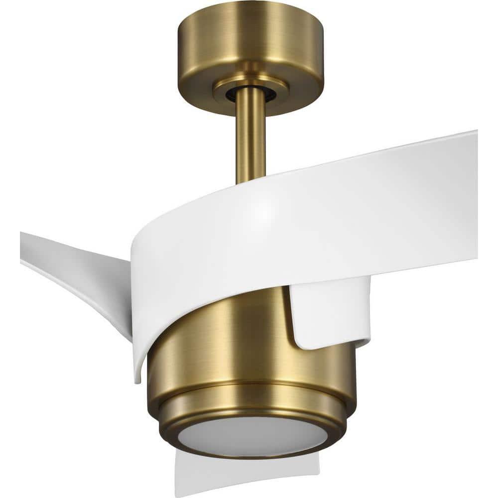 P250112-163-30-Progress Lighting-Insigna - 3 Blade Ceiling Fan with Light Kit In Contemporary Style-14.75 Inches Tall and 62 Inches Wide-Vintage Brass