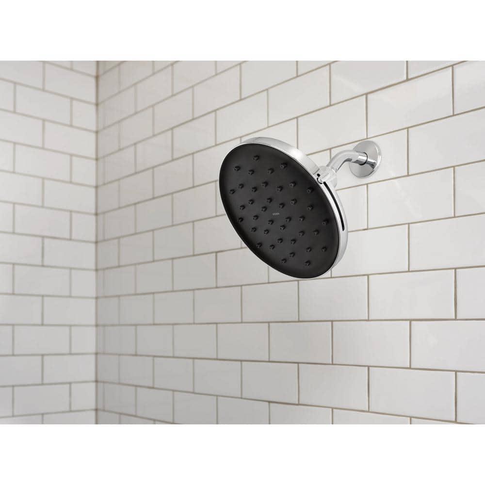 MOEN Verso Magnetix 8-Spray Patterns with 1.75 GPM 9 in. Wall Mount Fixed Shower Head in Chrome, Grey