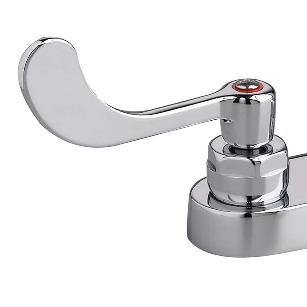 American Standard Monterrey 4 in. Centerset 2-Handle 0.5 GPM Gooseneck Faucet with Vandal-Resistant Wrist Blade Handles in Polished Chrome