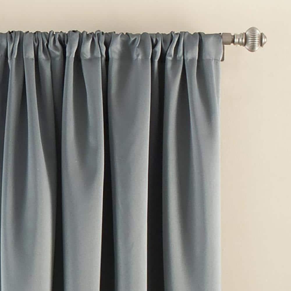 Eclipse Tricia Solid Curtain Panel, Room Darkening Rod Pocket Curtain Thermapanel (1 Panel)