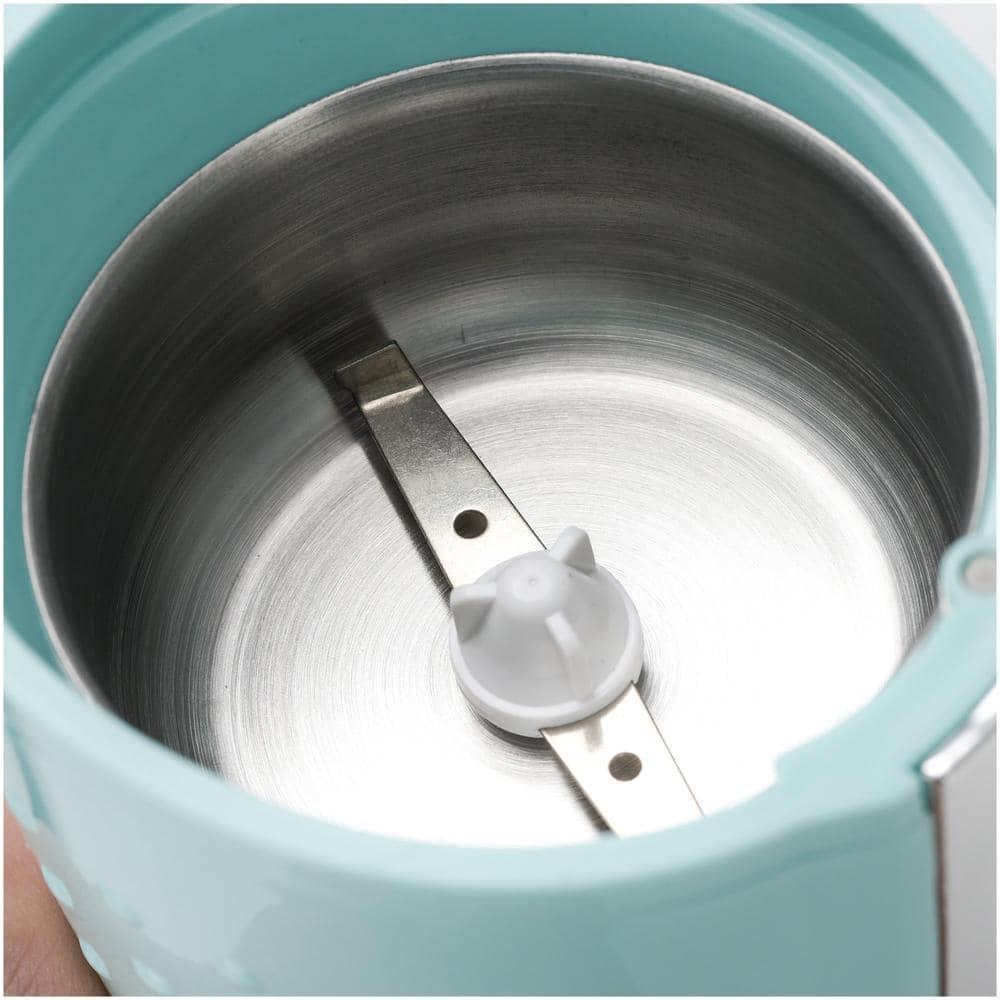 Brentwood CG-158BL 4 Ounce 150 Watt 1 Touch Operation Coffee Spice Grinder, Blue