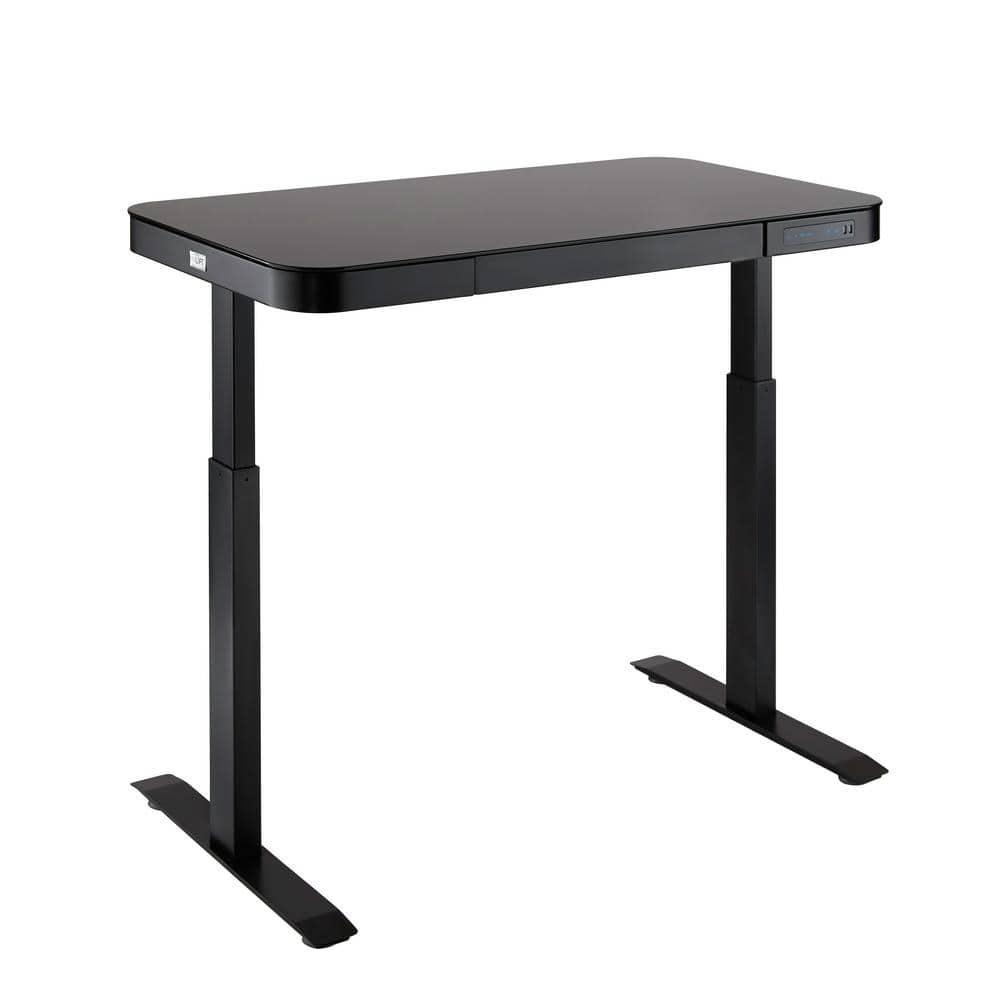 airLIFT 48" W Electric Adjustable Height Tempered Glass Desk