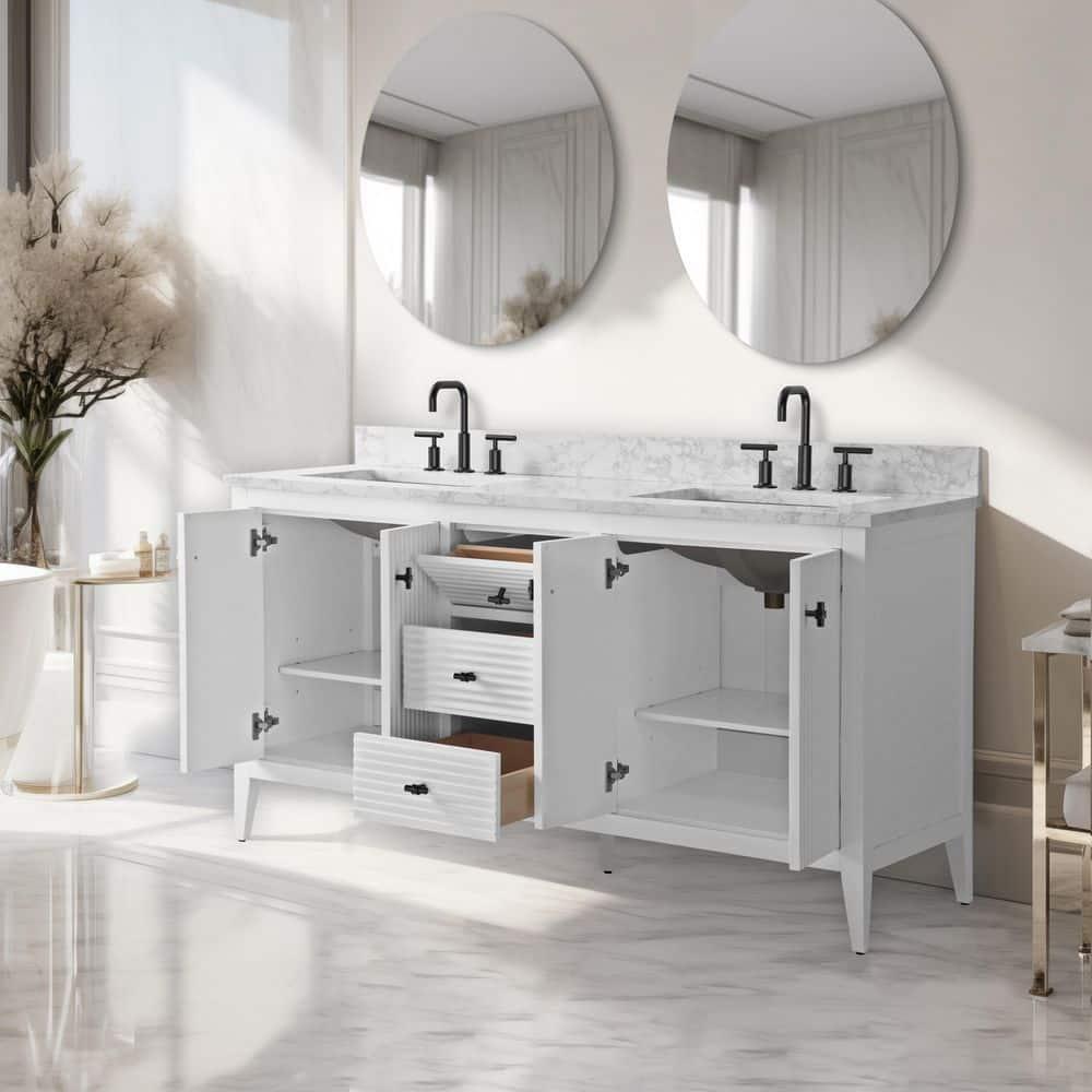 60" Double Bathroom Vanity Set