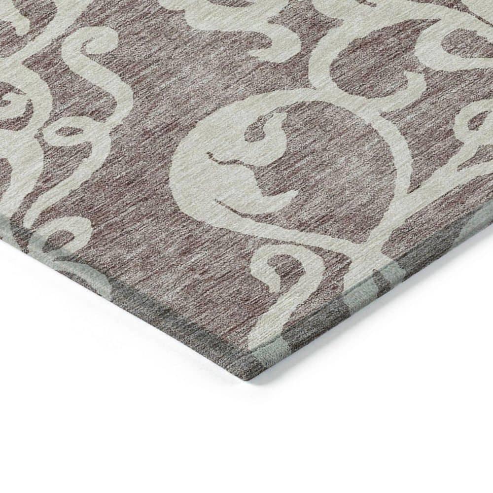 Chayden Washable Damask Indoor / Outdoor Rug