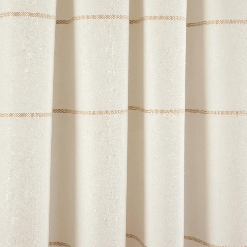 Lush Decor Farmhouse Boho Stripe Window Curtain Panels - Gray Ombre - 42 X 84