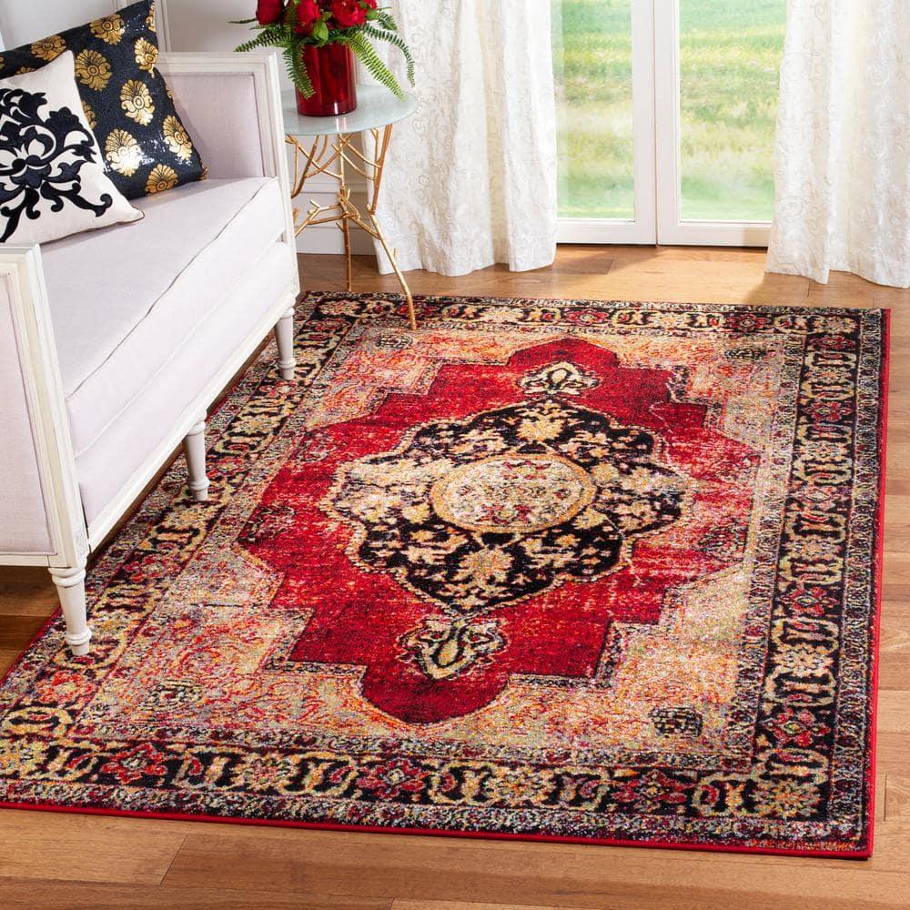 Vintage Hamadan VTH219 Power Loomed Indoor Accent Rug - Red/Multi - 2'7"x5' - Safavieh.