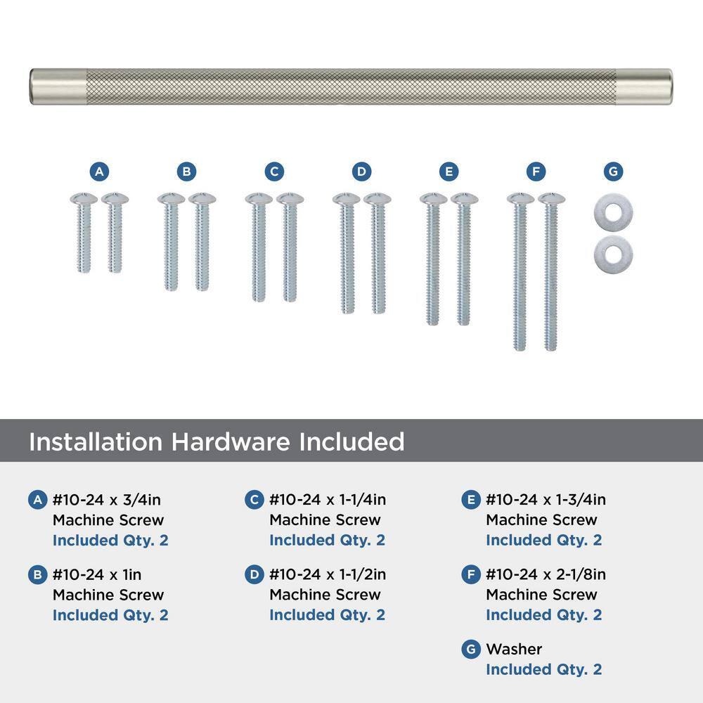 Amerock Bronx 12 inch (305mm) Center-to-Center Satin Nickel Appliance Pull