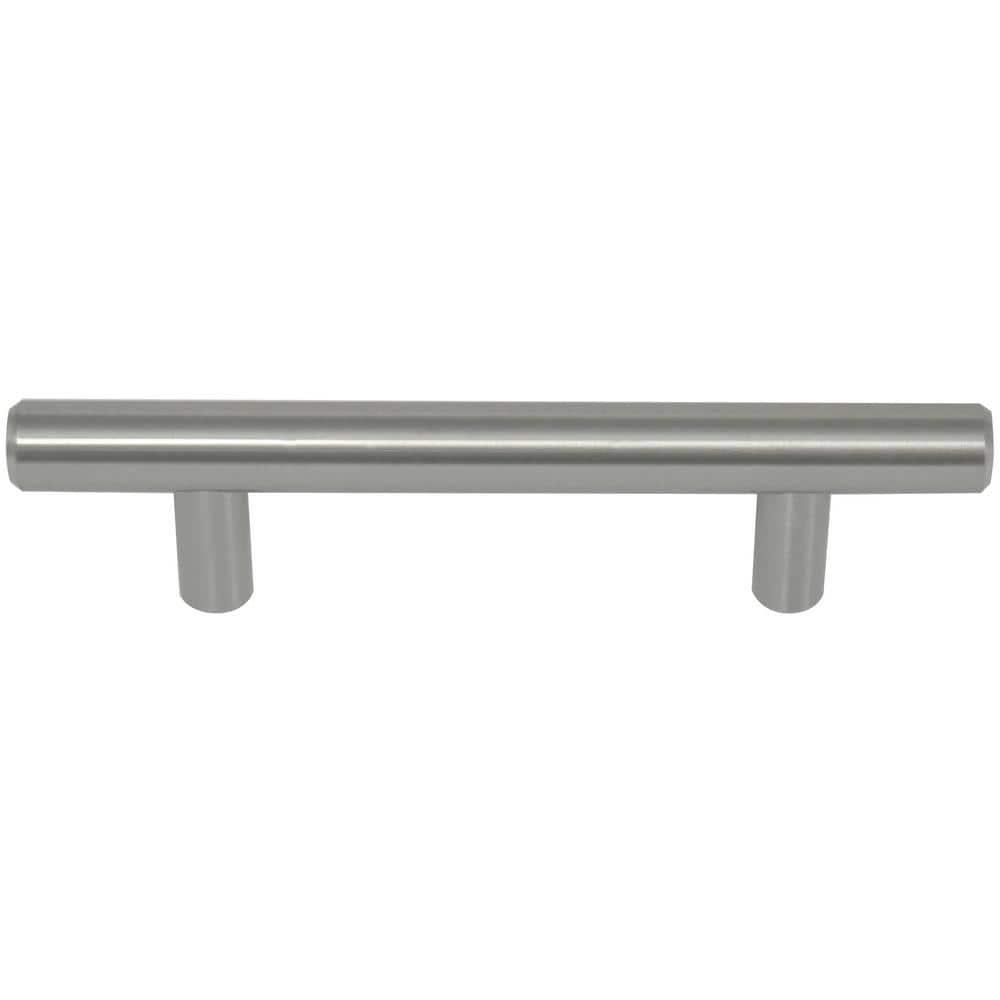 Melrose 3 in. Center-to-Center Satin Nickel Bar Pull Cabinet Pull 87011 (10-Pack)