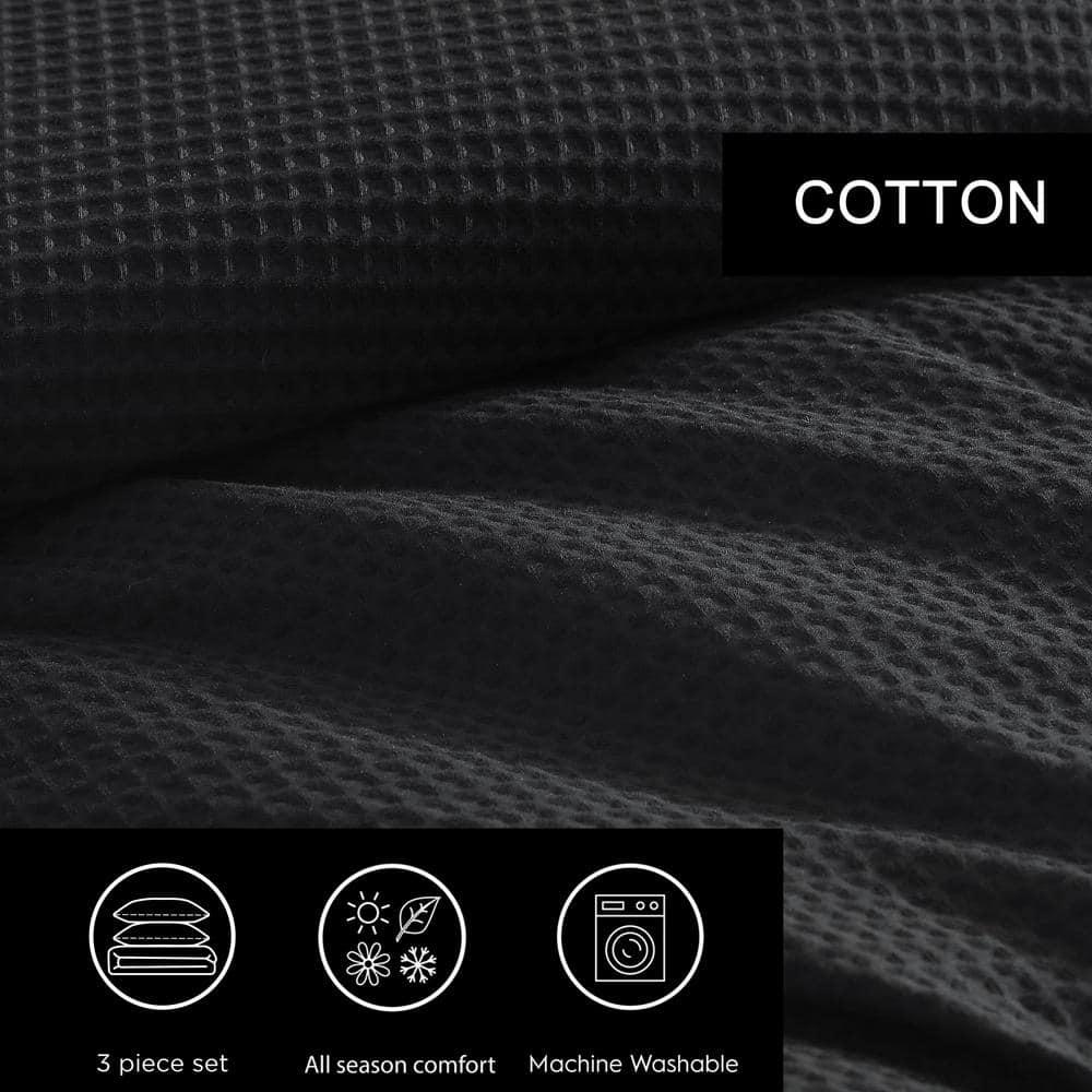 Vera Wang Waffle Pique Solid Cotton Comforter Set