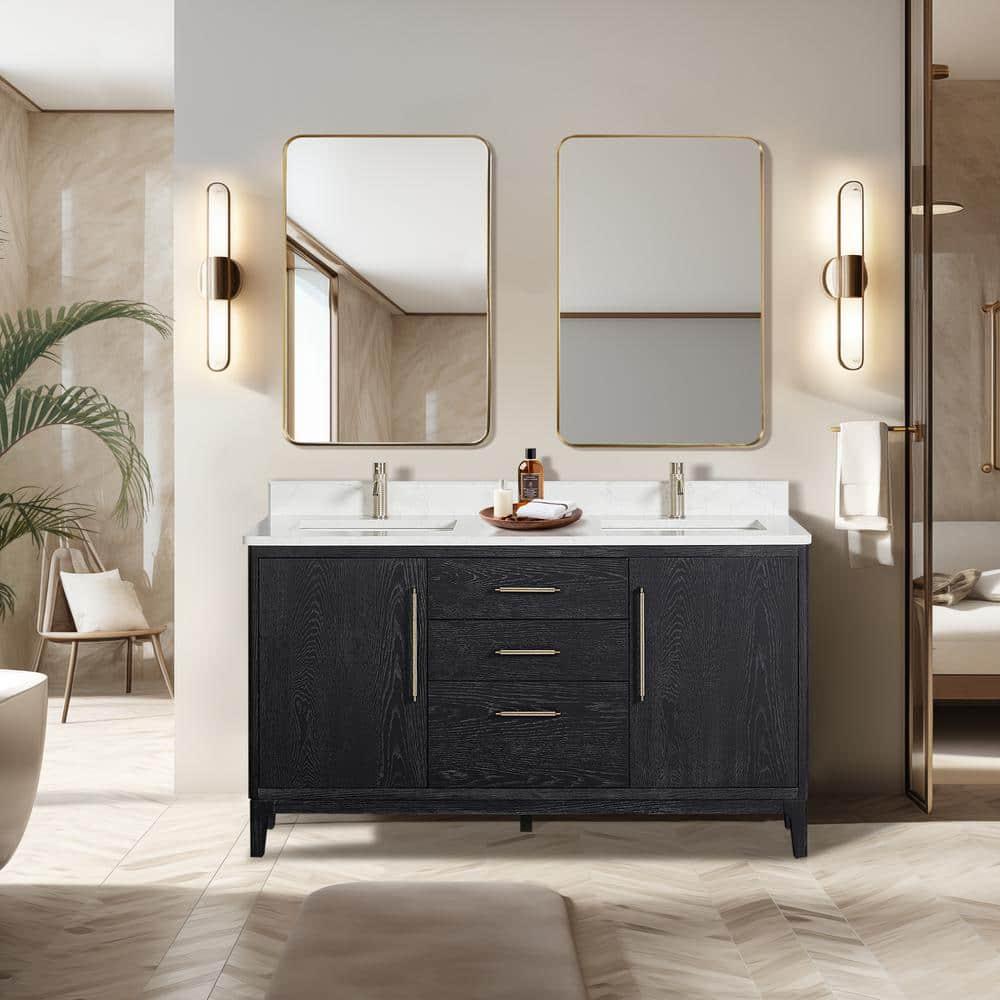 Langosta 60'' Free Standing Double Bathroom Vanity with Top