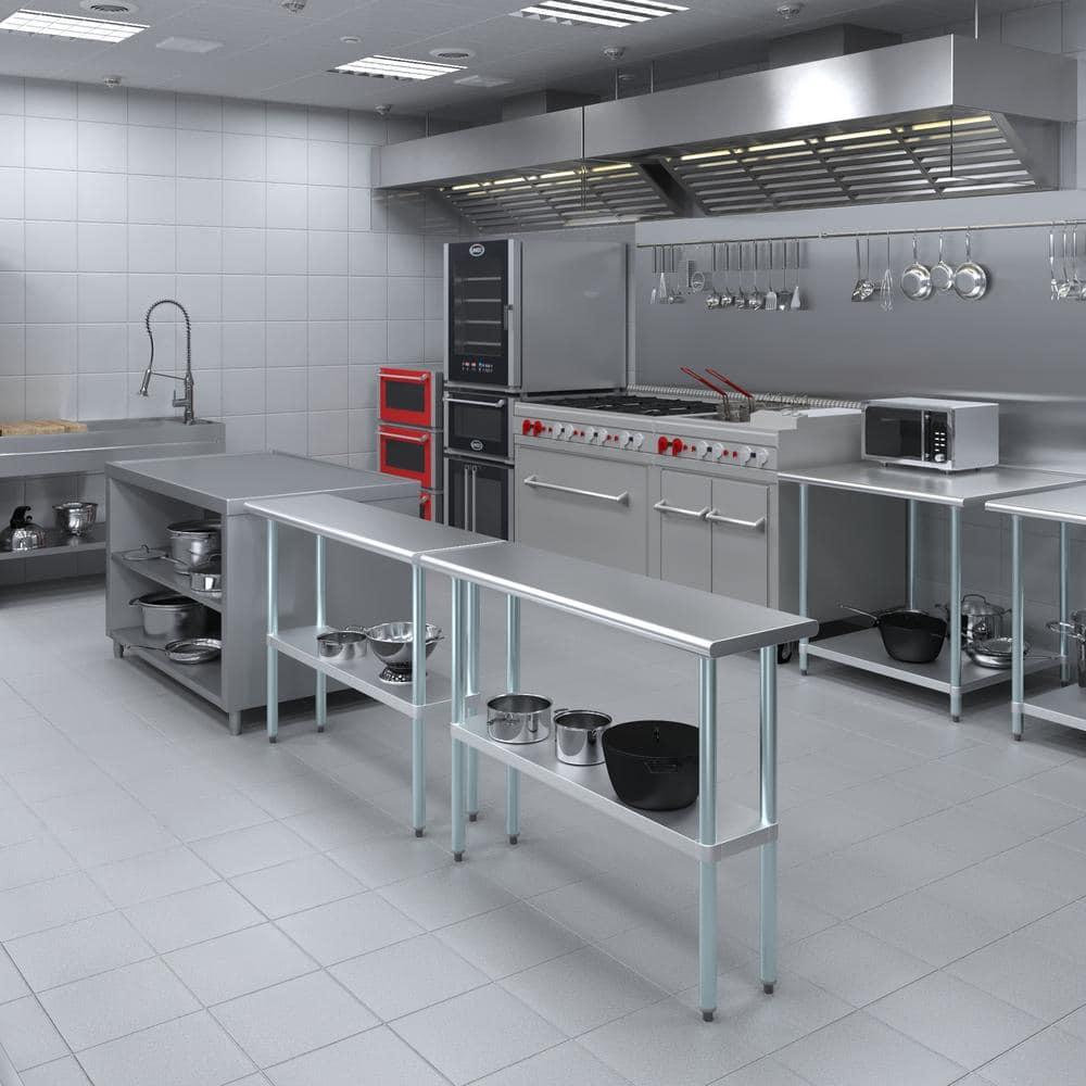 Amgood Stainless Steel Top Workbench