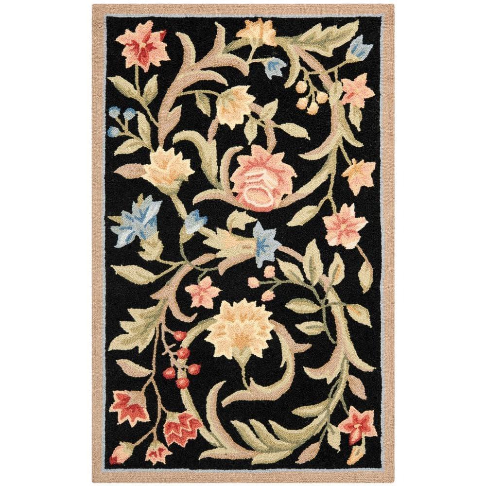Chelsea HK248B Power Loomed Accent Rug - Black - 2'6"x4' - Safavieh.