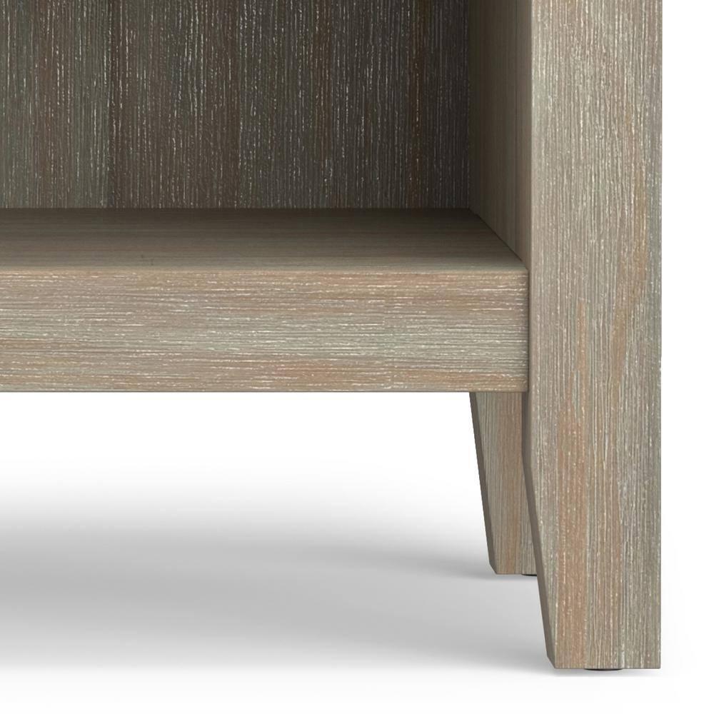 Simpli Home Artisan 24"W Solid Wood Nightstand with Drawer and Shelves